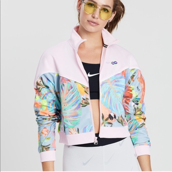 Nike Jackets & Blazers - Nike Printed Cropped Track Jacket